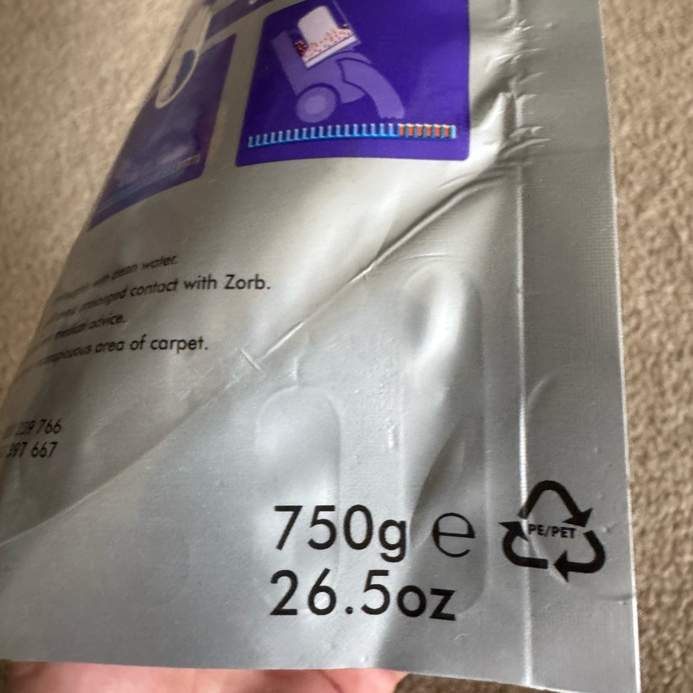 Dyson Zorb Carpet Maintenance Powder 26.5 oz 750g BRAND NEW SEALED - Picture 9 of 9